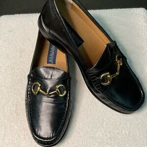 GIORGIO BRUTINI® LE GLOVE Leather Slip-On Loafers with Gold Detail